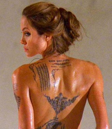 „Scanpix“ nuotr./Tatuiruotės ant Angelinos Jolie kūno