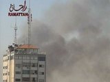 „Reuters“/„Scanpix“ nuotr./Žiniasklaidos biurų pastate Gazoje ketvirtadienį įvyko sprogimas.