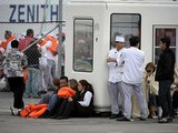 „Reuters“/„Scanpix“ nuotr./Iš kruizinio laivo evakuoti žmonės