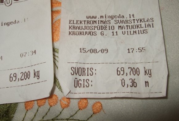 G.Kubiliūtės nuotr. /Klaipėdietė Joana nusivylė prekybos centruose esančiais kūno svorio, ūgio matavimo prietaisais. Vieną kartą aparatas rodė, kad jos ūgis yra 30 cm, kitąsyk kad 90 cm.