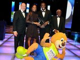 AFP/„Scanpix“ nuotr./geriausius apdovanojo Monako kunigaikštis Albertas ii bei IAAF Prezidentas Lamine Diack