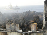 „Reuters“/„Scanpix“ nuotr./Taip atrodo laivas po gaisro