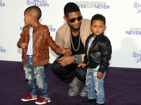 Usheris su savo vaikais