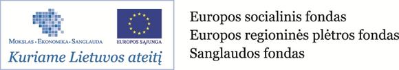 Europos socialinio fondo nuotrauka/Kuriame Lietuvos ateitį logotipas 