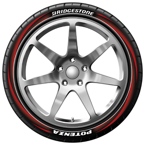 „Bridgestone“ spalvotos padangos