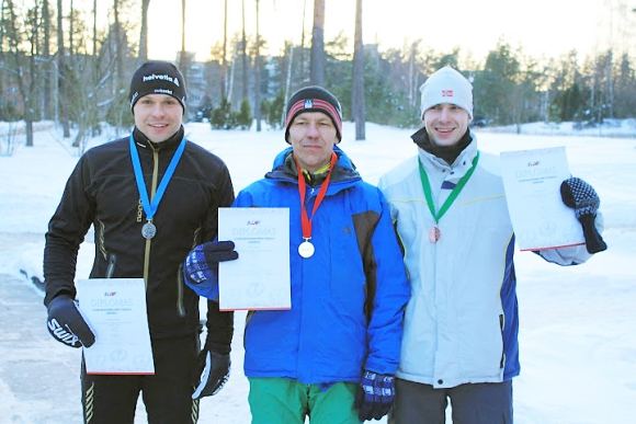 Organizatorių nuotr./Čempionato prizininkai (ia kairės)  V.Petrulis, N.`ulcys ir E.Pilybas