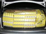 Marijampolės apskrities VPK nuotr./Kontrabandiniai rūkalai automobilio bagažinėje