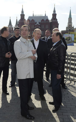 Scanpix/TVNET/Urgant_Medvedev