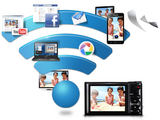„Samsung“ nuotr./Naudojant fotoaparatą „Samsung WB150F“ galima dalintis užfiksuotais vaizdais „Wi-Fi“ ryšiu.
