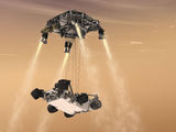 Reuters/Scanpix nuotr./Curiosity ant Marso paviraiaus nutūpdė specialus kranas.