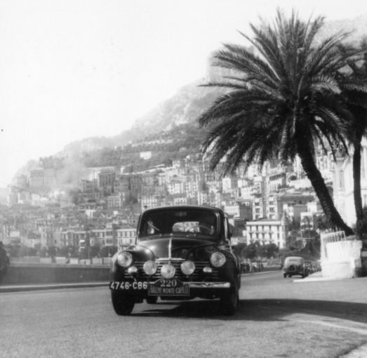 Gamintojo nuotr./Renault 4 CV Monte Karlo ralyje, 1949 m.