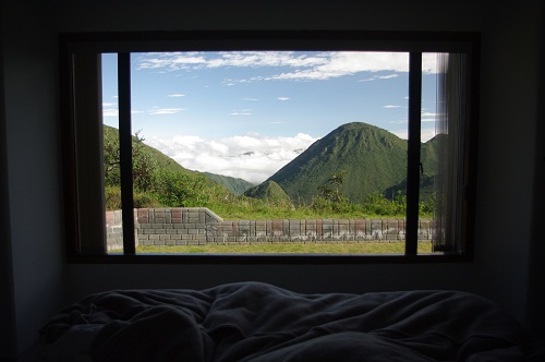 Hotels.com nuotr./Ekvadoras kviečia į viešbutį ugnikalnio krateryje