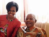 Michelle Obama ir Nelsonas Mandela