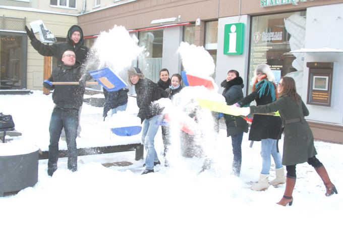 Jono A./15min.lt skaitytojo nuotr./Studentų akcijos akimirka