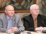 Šarūno Mažeikos/BFL nuotr./Žurnalistas, filosofas Mykolas Drunga (dešinėje)
