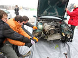 Eriko Ovčarenko/15min.lt nuotr./Halls Winter Rally 2013 serviso zona