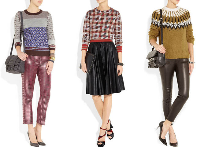 net-a-porter.com nuotr./Ia kairės: J. Crew, Chloe, A. L. C. kolekcijos. 