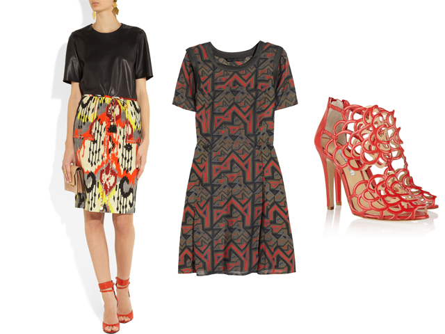 net-a-porter.com nuotr./Ia kairės: Altuzarra sijonas, Marc by Marc Jacobs suknelė, Oscar de la Renta bateliai. 