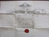 M. ir K. Petrauskų lietuvių muzikos muziejaus nuotr./1863 m. sukilimo dalyvio Aleksandro Chmielevskio Kražių gimnazijos baigimo (1829 m.) pažymėjimas