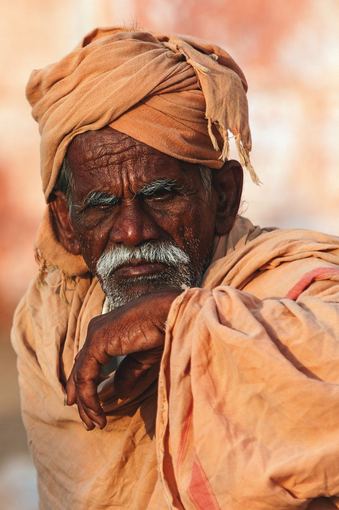 Giedriaus Dagio nuotr./Tiriantis asketo Sadhu žvilgsnis (Varanasis, Uttar Pradeaas)