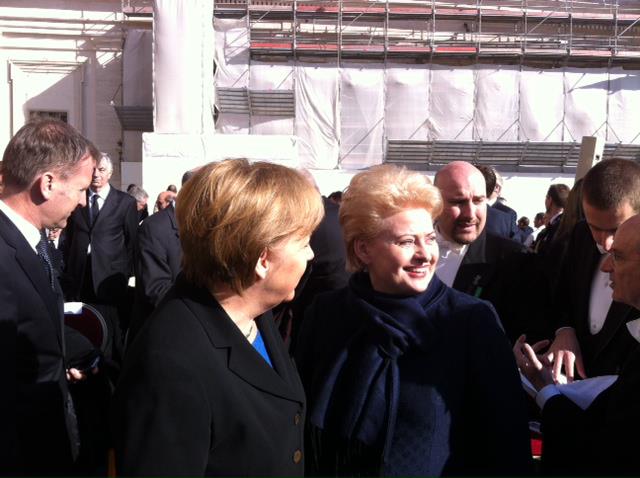 Prezidentūros nuotr./D.Grybauskaitė su Vokietijos konclere Angela Merkel