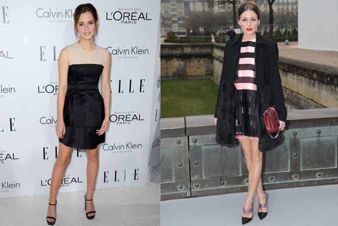 Scanpix nuotr. / Ia kairės: Emma Watson Elle žurnalo renginyje Holivudo moterys Kalifornijoje, Beverli Hilse. Deainėje: Olivia Palermo atvyksta į Dior 2013-2014 m. žiemos kolekcijos pristatymą Paryžiuje. 