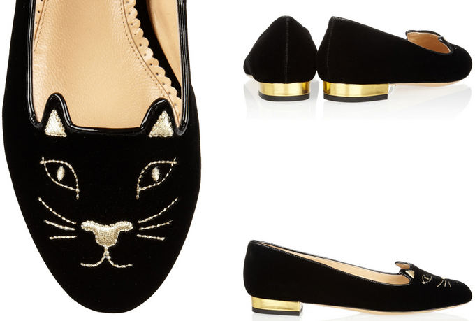 net-a-porter.com nuotr. / Charlotte Olympia balerinos.