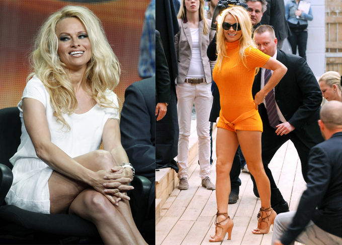 Scanpix nuotr. / Ia kairės: Pamela Anderson, viena ia ,,`ok su žvaigždėmis kūrybinės grupės narių, kalba televizijos diskusijoje. Deainėje: aktorė atvyksta į Westin Grand vieabutį Berlyne. 