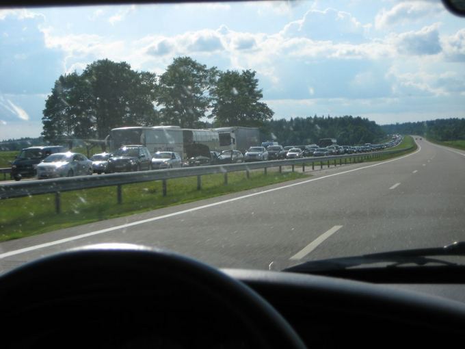 Aurelijos Kripaitės/15min.lt nuotr./Spūstis automagistralėje