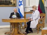 Izraelio ir Lietuvos prezidentų Shimono Pereso bei Dalios Grybauskaitės susitikimas.