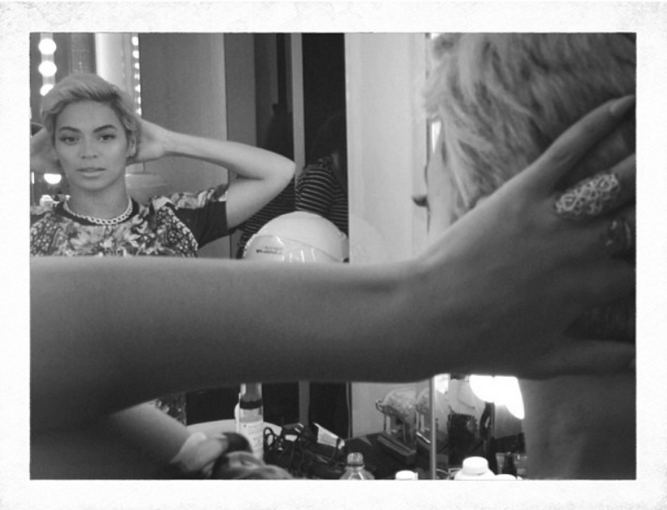 „Instagram“ nuotr./Beyonce trumpų plaukų šukuosena