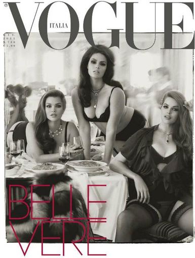 vogue.it nuotr. / Italų Vogue viraelis, Robyn  nuotraukos centre. 