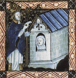 Wikimedia Commons Fig. / The bishop blesses the anachoret, about 1,400 m. image