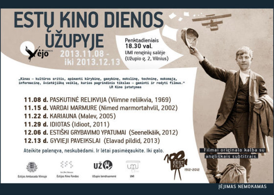 Organizatorių nuotr./Estų kino dienos