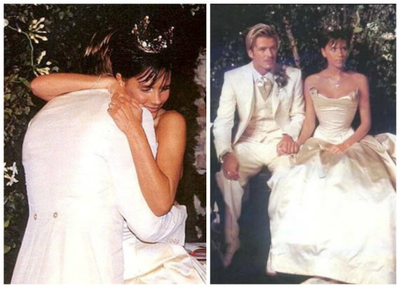   Photo by Instagram / Victoria and David Beckham during their marriage in 1999 