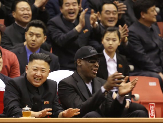 Scanpix / AP Photo / Dennis Rodman and Kim Jong Un in North Korea