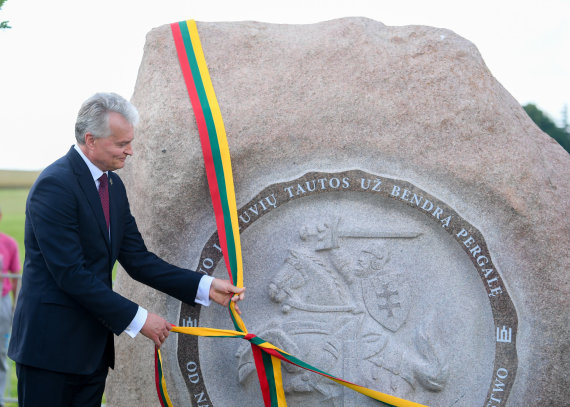 Office of the President of the Republic of Lithuania / Photo by Robertas Dačkus / President Gitanas Nausėda participates in the commemoration ceremony for the 610th anniversary of the Battle of Grunwald