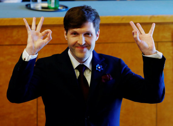 Reuters / Scanpix Photo / Martin Helme swears in for the minister