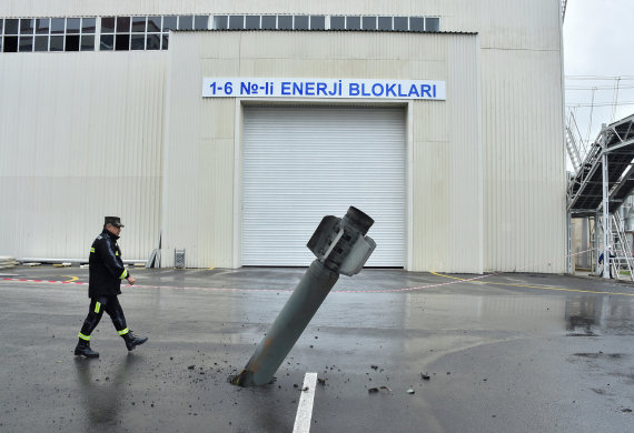 Reuters / Photo by Scanpix / Unexploded missile in Azerbaijani territory