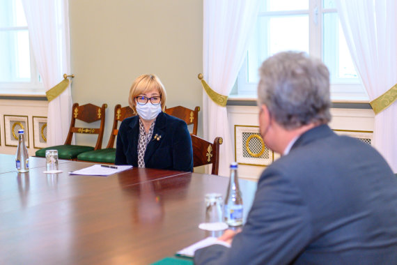 Photo by the Office of the President of the Republic of Lithuania / Robertas Dačkus / Gitanas Nausėda, Jurgita Šiugždinienė