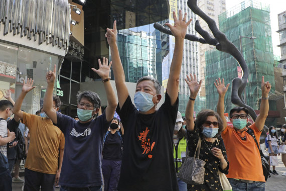 Scanpix photo / Hong Kong Labor Day protests