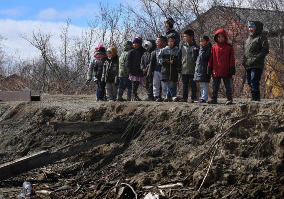 AFP / Scanpix photo / In Alaska, erosion begins to erode as permafrost melts