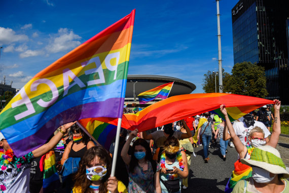 Photo by Scanpix / LGBT community protest in Katowice, Poland