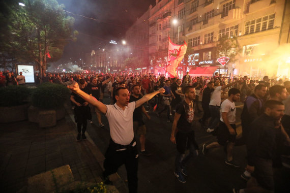   Erik Ovcharenko / 15min. On a photo / The Crvena Zvezda match of Belgradov 