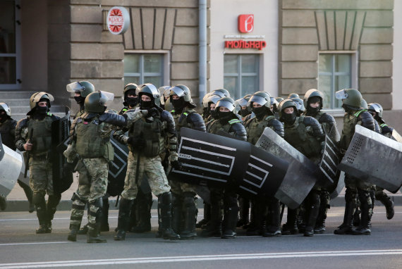 Reuters / Photo by Scanpix / Belarusian officials