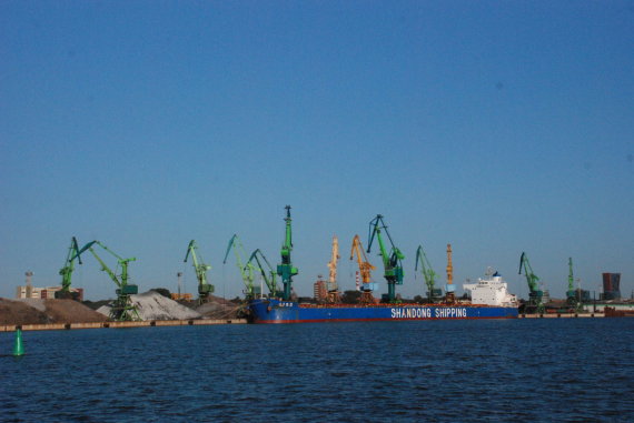 In the port of Klaipeda