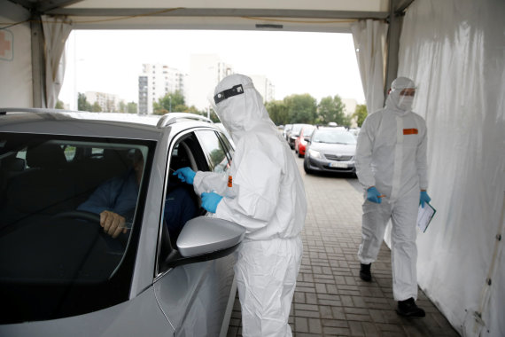 Reuters / Photo by Scanpix / Coronavirus checkpoint in Warsaw