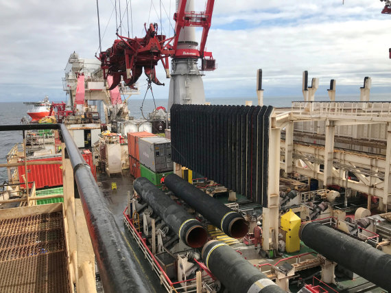 Reuters / Photo by Scanpix / Construction work at Nord Stream 2