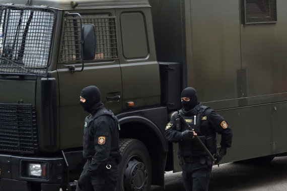 AFP / Scanpix photo / Militia in Minsk