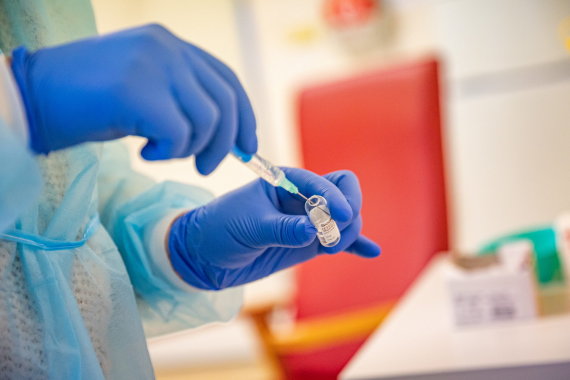 Photo by Saulius Žiūra / Vaccination of doctors from Vilnius City Clinical Hospital against COVID-19